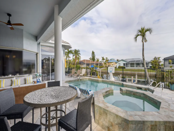 Marco Island Beautiful 3 Bedroom Home with Pool & Canal View